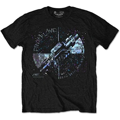 Afbeelding van Pink Floyd Machine Greeting Blue Heren T shirt L Zwart