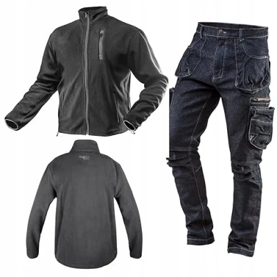 Afbeelding van Neo Tools Werkbroek voor heren, denim, lang, 8 zakken, XS XXXL, versterkte naden, voorgevormde knie, gemengde stof, 98% katoen, 2% elastaan, 410 g/m², multifunctionele cargo look