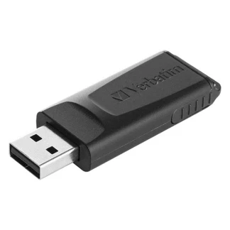 Afbeelding van Verbatim Slider USB stick 128 GB Zwart 49328 2.0