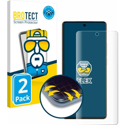 Afbeelding van BROTECT Screenprotector voor Vivo X100 Ultra Folie Beschermfolie transparant volledig dekking (2 Stuks)