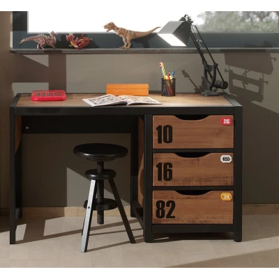 Afbeelding van LUCEVI Alex Bureau Hout Beige 130x60x75cm