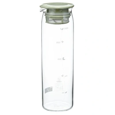 Afbeelding van Hario Mizudashi Cold Tea Fles Rookgroen 1000 ml