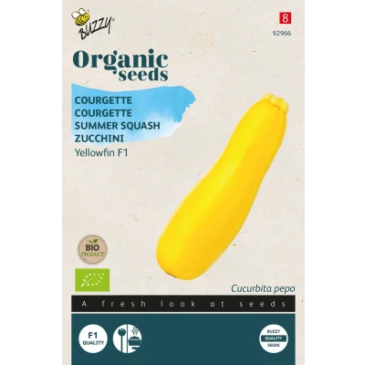 Afbeelding van Organic Courgette Yellowfin F1 (BIO) geel Buzzy