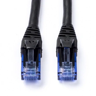 Afbeelding van Netwerkkabel Cat6a U/UTP 10 meter (100% koper, LSZH, Zwart)