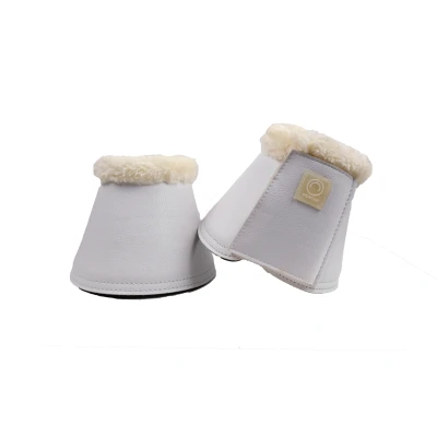 Image de Montar Cloches d&#039;Obstacles PU Leather Blanc Shetland