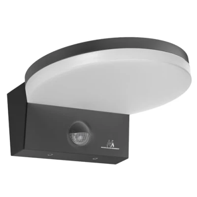 Afbeelding van Maclean Wandlamp LED buitenlamp met PIR bewegingsmelder 15W, IP65, 1560lm, neutraal wit (4000K) Grijs