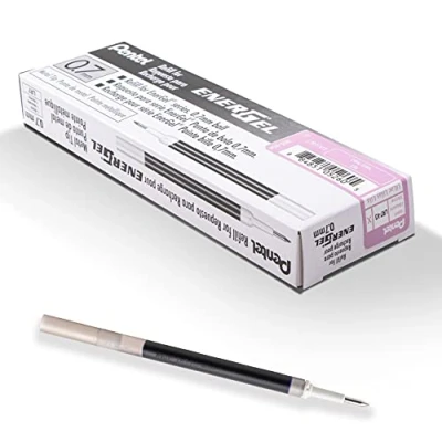 Afbeelding van Pentel Energel LR7, navulverpakking voor gelrollers, medium punt, 0,7 mm, lila, 12 stuks