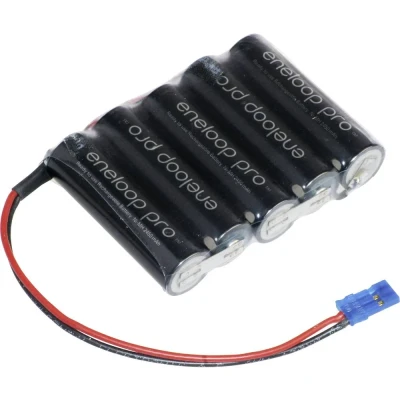 Afbeelding van Panasonic eneloop Pro Reihe F1x5 Graupner Accupack Aantal cellen: 5 Batterijgrootte: AA (penlite) Kabel, Stekker NiMH 6 V 2450 mAh