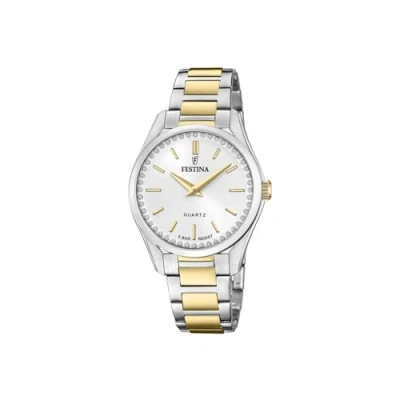 Image de Festina Montre pour femme F20619/1 Mademoiselle Boîtier en acier inoxydable 316l Argenté Bracelet Multi, multicolore,