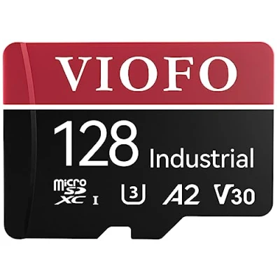 Afbeelding van VIOFO 128 GB SD geheugenkaart High Speed met adapter, MLC V30 U3, compatibel 1080P 2K 4K WiFi boordcamera