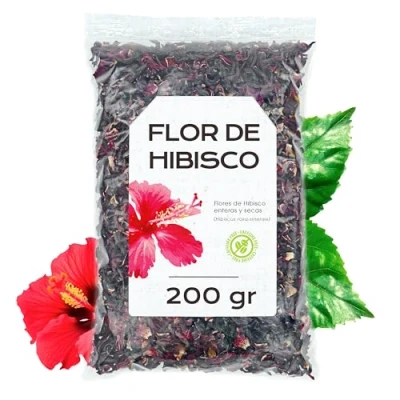 Image de Fleurs Hibiscus Séchées 200gr Fleur Tisane The en Vrac (200 gr)