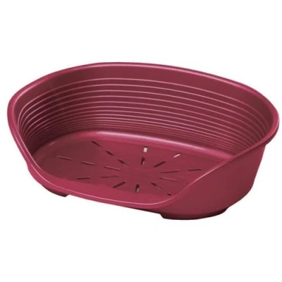 Image de FERPLAST Corbeille en plastique Siesta Deluxe 10 Bordeaux Pour chien