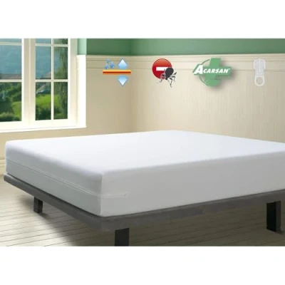 Afbeelding van Savel Matrasovertrek met anti mijtbehandeling, waterdicht en ademend (150 x 190/200 cm) hoogte tot 30 cm wit