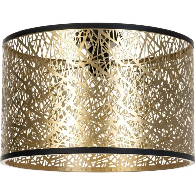 Afbeelding van Lindby plafondlamp 1licht Stof, metaal H: 27 cm E27 goud, zwart