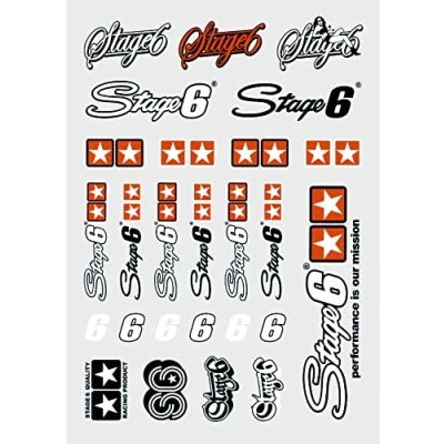 Image de Autocollant marque stage6 (planche a4 21x29.7cm)