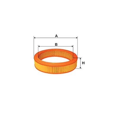 Afbeelding van MAGNETI MARELLI 153071762407 Luchtfilter 48 240 Rond Filter insert FIAT: Uno Hatchback, X 1/9, RITMO 1