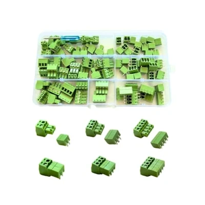 Afbeelding van BASECONEX 40 paar steekklemmen connectoren 3,81 mm pitch 2 pin 3 4 PCB schroef blok terminal connector, voor (hoekhoek, polig polig)