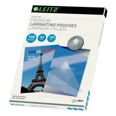 Image de Leitz Pochettes de plastification ILAM 100 microns A4 pcs