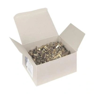 Afbeelding van ALCO Albert 590/4 1000 stuks platte kop messing nietjes lengte 16 mm