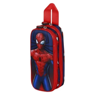 Afbeelding van Marvel Spiderman 3D Dubbele Vak Etui School Accessoires KARACTERMANIA