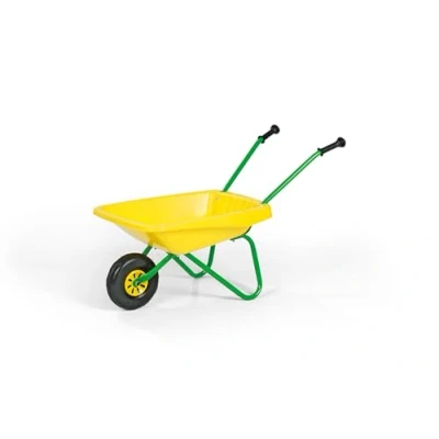 Afbeelding van Kinderkruiwagen metaal geel