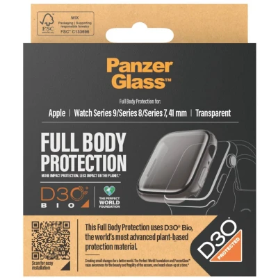 Afbeelding van PanzerGlass Full Body Apple Watch 41mm Screenprotector Transparant