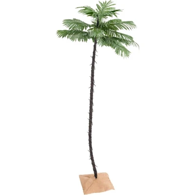 Afbeelding van Palmboom LED 136 LED&#039;s warmwit 220 cm