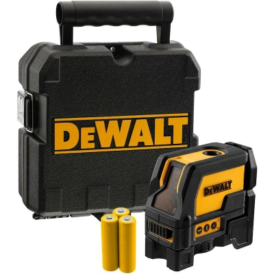 Afbeelding van DEWALT DW0822 XJ kruislijnlaser rood met schietlood in koffer