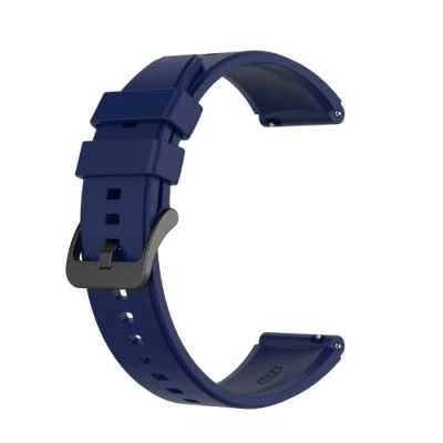 Afbeelding van INF Huawei Watch GT2 46 mm siliconen reservearmband, compatibel met GT3/GT3 Pro/GT2 Pro 22 mm, Blauw, sleutelkoord