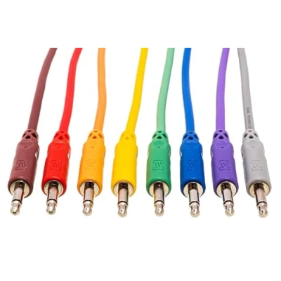 Afbeelding van Hosa CMM 845 Unbalanced Patch Cables 3.5 mm TS to Same 1.5ft