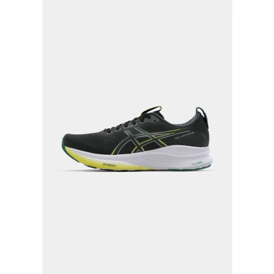 Afbeelding van Asics GEL Kayano 32 Hardloopschoenen voor op de weg, Heren, Maat: 40, Black/jasper green Kunststof/ textiel