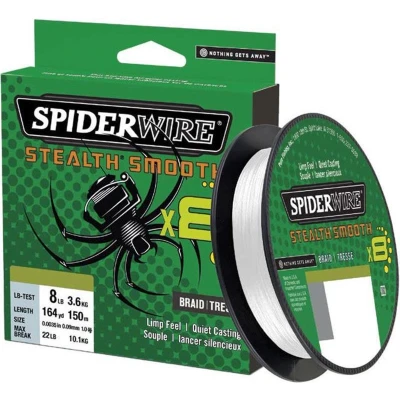 Afbeelding van Spiderwire Stealth Smooth 8 &#039;Translucent&#039; 0.23mm 150m Gevlochten lijn