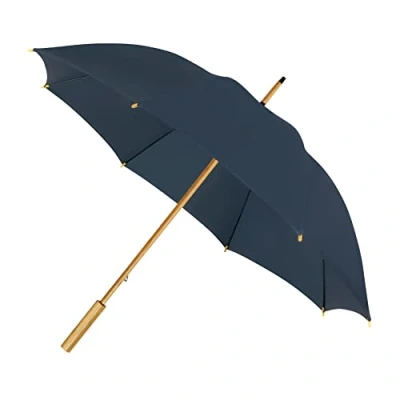 Afbeelding van Eco bamboe paraplu windproof marineblauw