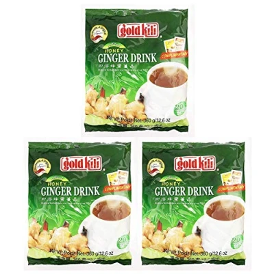 Afbeelding van 3 X Chinese Instant Honing Gember Drank, Gouden Thee Kili (20 zakjes)