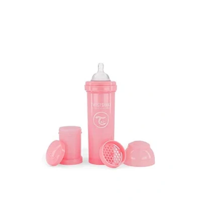 Afbeelding van Twistshake Babyfles 330ml Pastel Pink