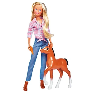 Afbeelding van SIMBA pop Steffi met een pony die poept