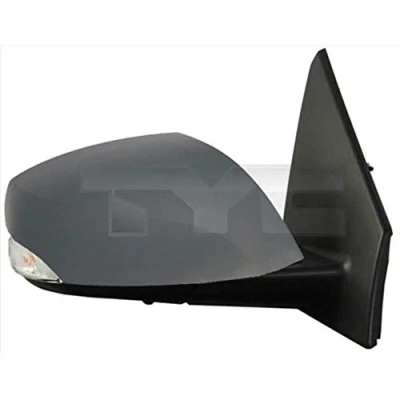 Afbeelding van Buitenspiegel Tyc 328 0144 Links Met grondlaag voor elek. spiegelverstelling, Elektrisch inklapbaar, temperatuursensor, Blauw getint, Te verwarmen