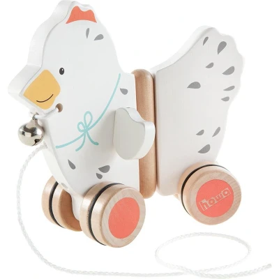 Afbeelding van howa Houten Trekdier Trekfiguur Kip &quot;Marry&quot; 6024