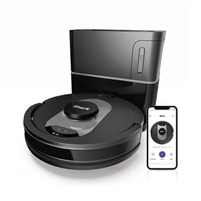 Image de Aspirateur Robot Shark AI 360 RV2500SEU 0.9L Wi Fi Contrôle Vocal Noir Argent