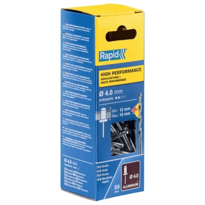 Afbeelding van Rapid blindklinknagel alu + drill 4.0x18mm (50st)