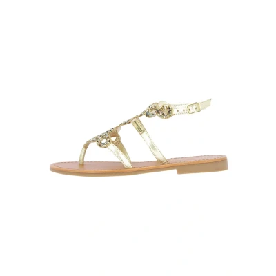 Afbeelding van Les Tropeziennes par M Belarbi Ophynea Teensandalen, Dames, Maat: 39, Gold Leer