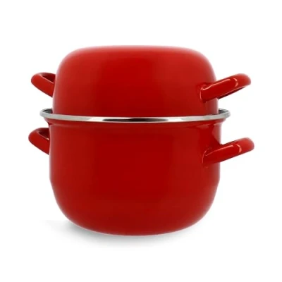 Afbeelding van Mosselpan MENASTYL 3645562 Geëmailleerd staal Zwart 18 cm Inhoud 2,7 liter Geschikt...