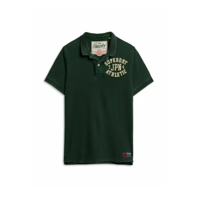 Afbeelding van Superdry Vintage Athletic Korte Mouw Poloshirt Groen 2XL Man