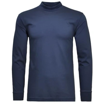 Afbeelding van Ragman Stehkragenshirt met lange mouwen voor heren, Nachtblauw 079