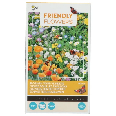 Afbeelding van Buzzy Friendly Flowers Vlinders Laag 15m² (16)