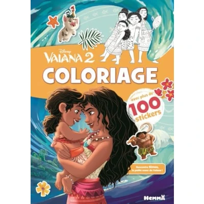 Image de Disney Vaiana 2 Coloriage avec plus de 100 stickers