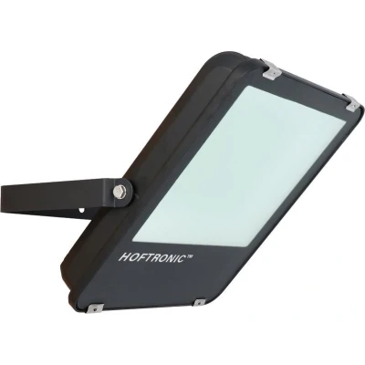 Afbeelding van HOFTRONIC Luxor LED breedstraler 100 Watt 160 lm/W 16000 lumen 6400K Neutraal wit licht IP65 Waterdicht Schijnwerper met LumiLeds Extreem efficiënt 5 jaar garantie Floodlight