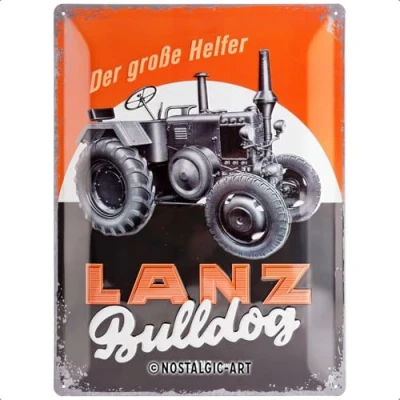 Afbeelding van Wandbord LANZ Bulldog 30x40cm