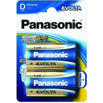 Afbeelding van Panasonic EVOIA batterij de nieuwe alkalinebatterijen Mono / D