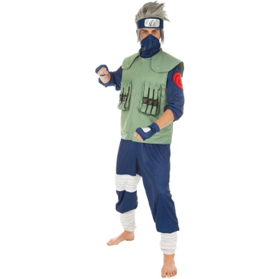 Afbeelding van CHAKS Naruto Kakashi Hatake kostuum voor mannen XL